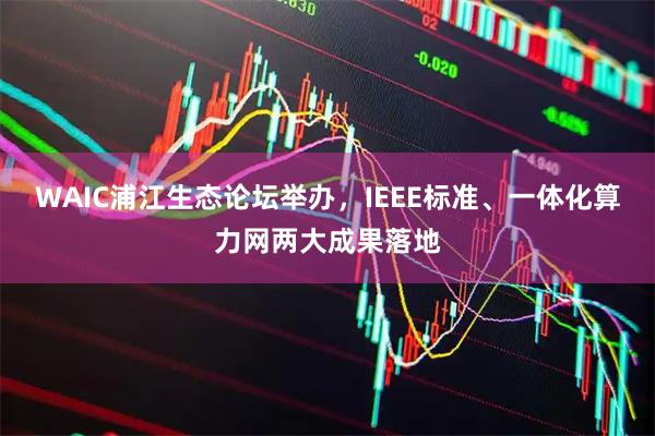 WAIC浦江生态论坛举办，IEEE标准、一体化算力网两大成果落地